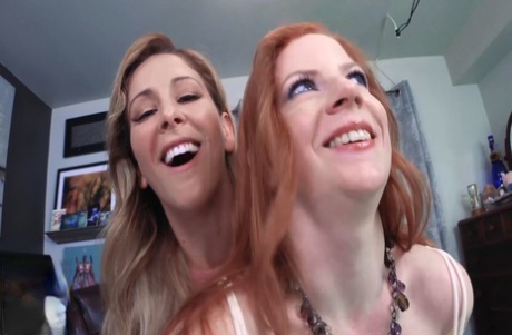 La esposa Lady Fyre comparte la polla de su marido con la pequeña MILF Cherie Deville
